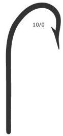 Mustad 34007 O'Shaughnessy Haken 10/0 S
